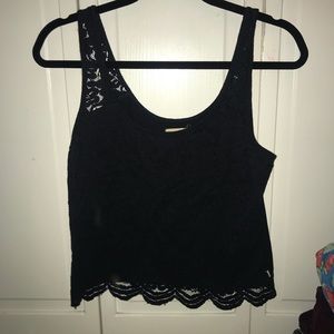 Hollister Navy Lace Tank Top
